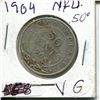 Image 1 : 1904 NFDLA 50 Cent Piece VG