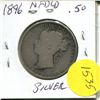 Image 2 : 1896 NFLD 50 Cent Piece G Silver