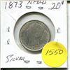 Image 2 : 1873 NFDLD 20 Cent Piece Silver