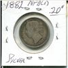 Image 2 : 1882 NFDLD 20 Cent Piece Silver