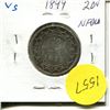 Image 1 : 1899 Large 99 NFLD 20 Cent Piece VG-10