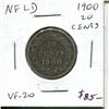 Image 1 : 1900 NFDLD 20 Cent PieceSilver