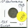 Image 1 : 1943 NFDLD 10 Cent Piece Silver XF