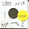 Image 1 : 1884 NFLD 10 Cent Piece Silver VG