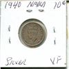 Image 2 : 1940 NFLD 10 Cent Piece VF Silver