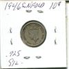 Image 2 : 1946c NFLD 10 Cent Piece XF Silver