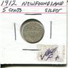 Image 1 : 1912 NFLD 5 Cent Piece Silver
