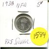 Image 2 : 1938 NFD 5 Cent Coin Silver