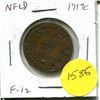 Image 1 : 1917 NFLD 1 Cent Piece F-12