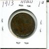 Image 2 : 1913 NFLD 1 Cent Piece VG-8