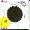 Image 1 : 1880 NFLD 1 Cent Piece