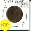 Image 1 : 1936 NFLD 1 Cent Piece