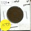 Image 1 : 1929 NFLD 1 Cent Piece VF