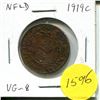Image 1 : 1919C NFLD Large 1 Cent Piece