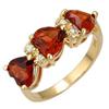 Image 1 : Fine Jewelry Ring 2.29 ctw Garnet & Diamond 14K Gold
