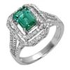 Image 1 : Ring 1.8ctw Green Tourmaline & Diamond 14K Fine Jewelry