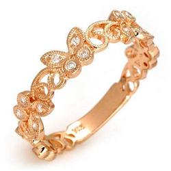 Fine Jewelry Ring 0.12 ctw  Diamond 14K Rose Gold