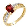 Image 1 : Ring 1.10 ctw Rhodolite  & Diamond 14K Fine Jewelry