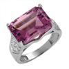 Image 1 : Ring 7.55 ctw Amethyst & Diamond 14K Fine Jewelry