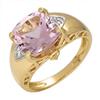 Image 1 : Ring 0.08 ctw Pink Amethyst & Diamond 14K Fine Jewelry