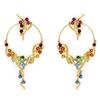 Image 1 : Earrings 5.56 ctw All Natural Gems & Diamond 14K Gold