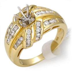 Ring 0.74 ctw Diamond 14K Yellow Gold Fine Jewelry