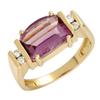 Image 1 : Ring 2.92 ctw Amethyst & Diamond 14K Fine Jewelry