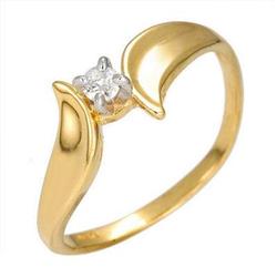 Fine Jewelry Ring 0.11 ctw Diamond 14K Yellow Gold