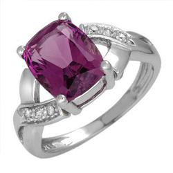 Ring 1.87 ctw Amethyst & Diamond 14K Gold Jewelry