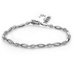 Bracelet 0.50 ctw Diamond 14K White Gold Fine Jewelry