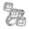 Image 1 : Fine Jewelry Ring 0.67 ctw Diamond 14K White Gold