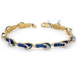 Jewelry Bracelet 0.10 ctw Diamond 14K Yellow Gold