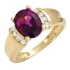 Image 1 : Ring 1.93 ctw Amethyst & Diamond 14K Fine Jewelry