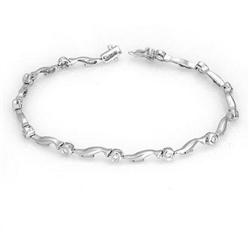 Bracelet 0.24 ctw Diamond 14K White Gold Fine Jewelry