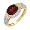Image 1 : Fine Jewelry Ring 2.6 ctw Garnet & Diamond 14K Gold