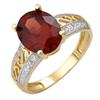 Image 1 : Fine Jewelry Ring 2.85 ctw Garnet & Diamond 14K Gold