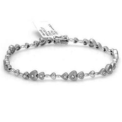 Bracelet 0.50 ctw Diamond 14K White Gold Fine Jewelry