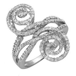 Fine Jewelry Ring 0.60 ctw Diamond in 14K White Gold