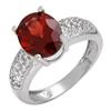 Image 1 : Fine Jewelry Ring 3.04 ctw Garnet & Diamond 14K Gold