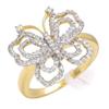 Image 1 : Ring 0.48 ctw Diamond 18K Yellow Gold Fine Jewelry
