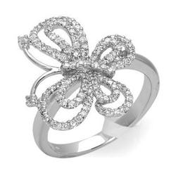 Ring 0.49 ctw Diamond 18K White Gold Fine Jewelry