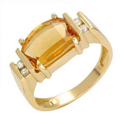 Fine Jewelry Ring 2.92 ctw Citrine & Diamond 14K Gold