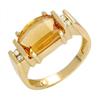 Image 1 : Fine Jewelry Ring 2.92 ctw Citrine & Diamond 14K Gold