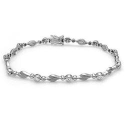 Bracelet 0.22 ctw Diamond 14K White Gold Fine Jewelry