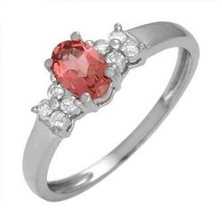 Ring 0.63ctw Pink Tourmaline & Diamond 14K Fine Jewelry