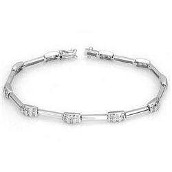 Bracelet 1.20 ctw Diamond 14K White Gold Fine Jewelry