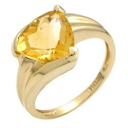 Ring 3.25 ctw Citrine 14K Yellow Gold Fine Jewelry