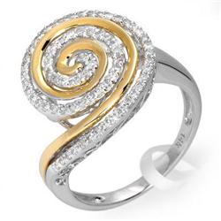 Fine Jewelry Ring 0.40 ctw Diamond 14K 2Tone Gold