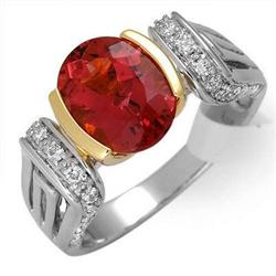 Ring 2.92ctw Pink Tourmaline & Diamond 14K Gold Jewelry