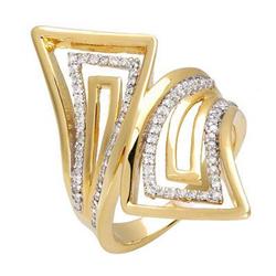 Ring 0.29 ctw Diamond 14K Yellow Gold Fine Jewelry